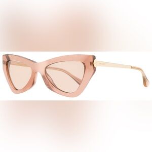 Jimmy Choo Donna Sunglasses - BRAND NEW Pink Glitter Rose Gold Cat-Eye